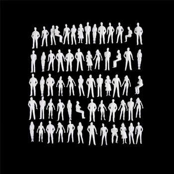 10 шт./лот масштабная модель 1:50 миниатюрные фигурки людей из АБС-пластика белого цвета Архитектурная модель масштабная модель человека