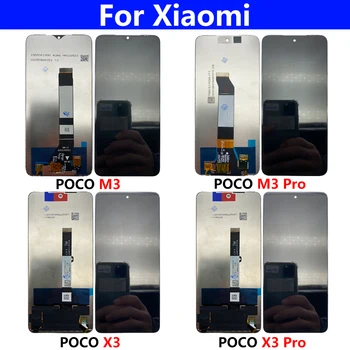 100% Новый Высококачественный ЖК-дисплей С Сенсорным экраном и Цифровым Преобразователем В Сборе Для Xiaomi Redmi Note 8 9 9S 10 5G Poco M3 X3 Pro 9T