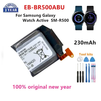 100% Оригинальный EB-BR500ABU 230 мАч, новый аккумулятор для Samsung Galaxy Watch Active SM-R500, аккумуляторы + инструменты