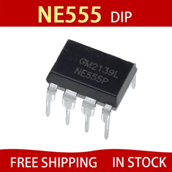 100шт NE555 NE555P DIP-8 555 DIP новые и оригинальные микросхемы в наличии