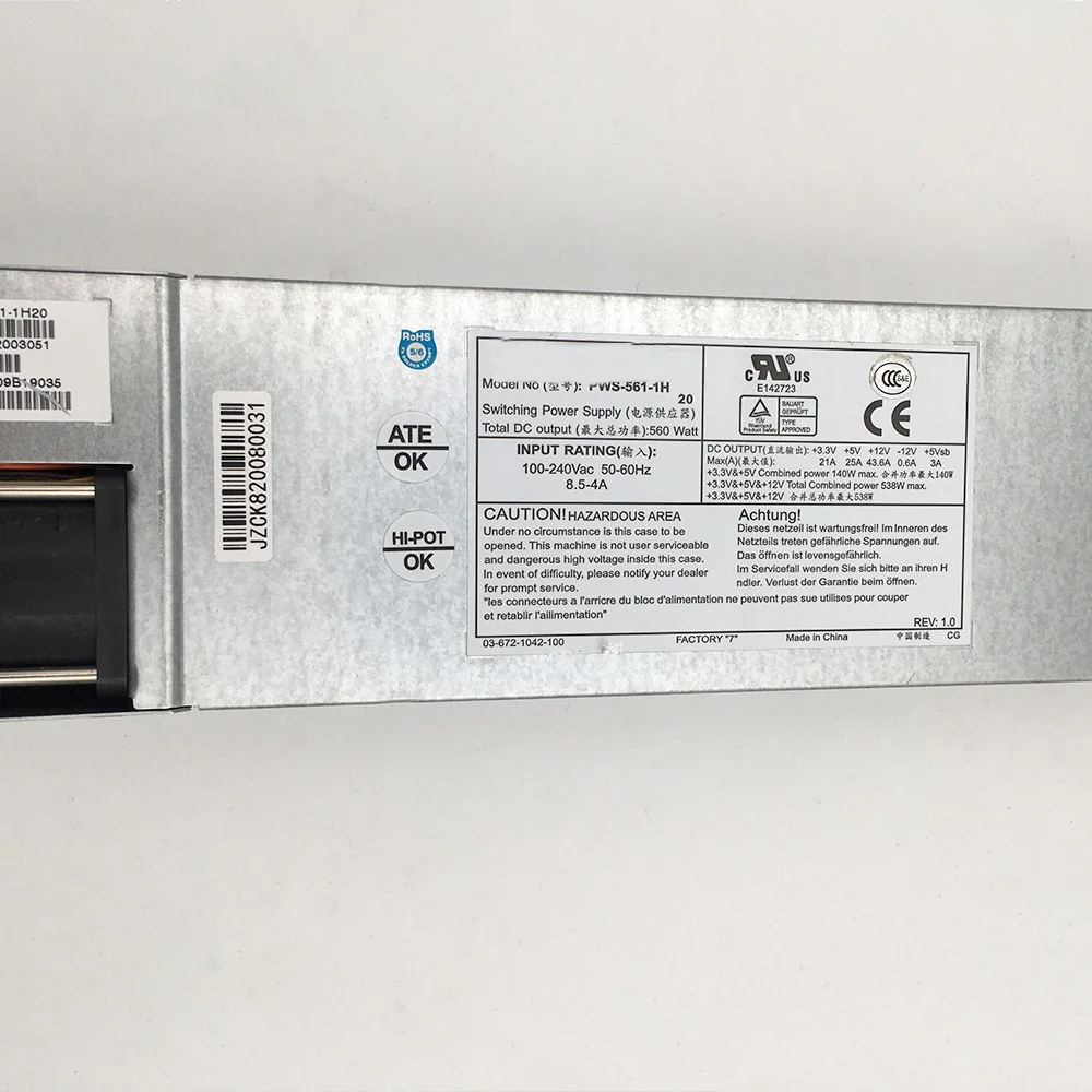 PWS-561-1H для серверного блока питания Inspur NF280D Supermicro 1U 560W