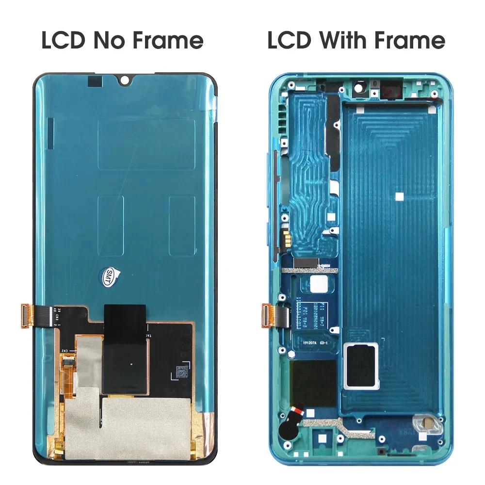 Super Amoled LCD для Xiaomi Mi CC9 Pro CC9Pro ЖК-дисплей с сенсорным экраном Digitizer Part для Mi Note10 Pro Note10Pro Screen