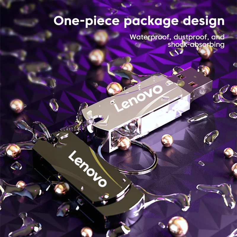 Металлический USB-накопитель Lenovo 2 ТБ, USB-флеш-накопитель для мобильных компьютерных устройств хранения данных с высокой скоростью записи, Прямая поставка