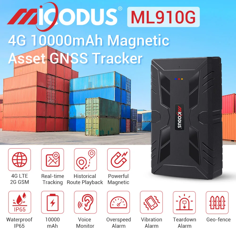 Micodus ML910G, длинный аккумулятор, 10000 мАч, 4G, gps-трекер, превышение скорости, падение, умный магнитный gps-трекер и локатор для автомобиля