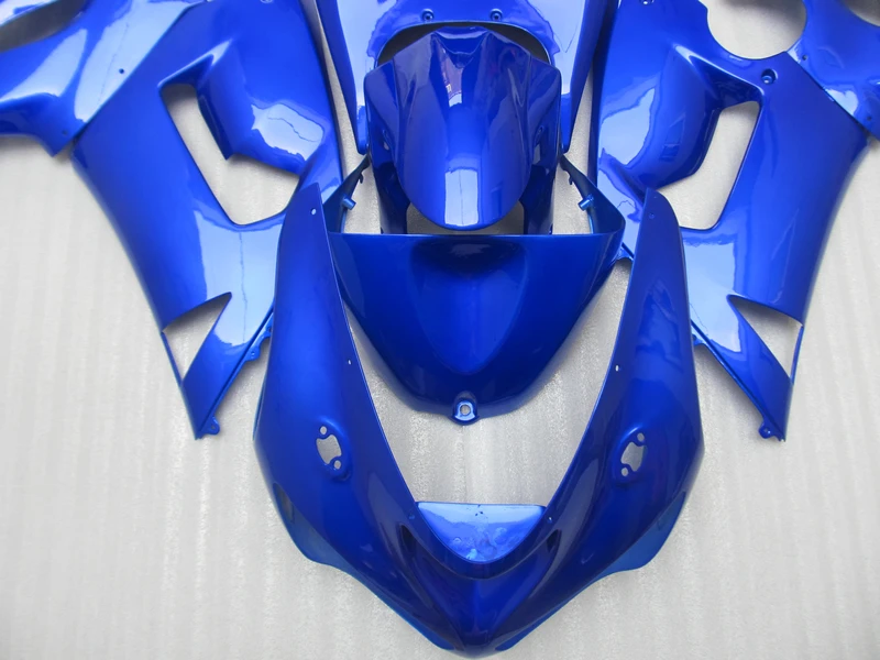 Окрашенные на заказ комплекты обтекателей для Kawasaki NINJA ZX 6R 2005 2006 zx6r 05 06 полностью синие пластиковые мотоциклетные обтекатели корпус CN4