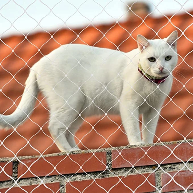 Защитное ограждение для кошек, Сетчатый забор для домашних животных, Защита от падения, Забор для кошек, Собак, Нейлоновая защитная Прозрачная сетка, Нейлоновый защитный забор для балкона