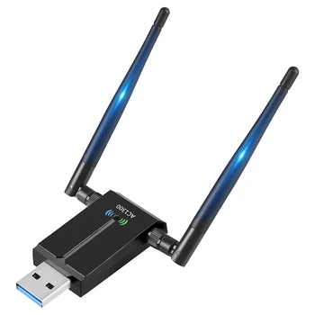 1300 Мбит/с USB Wifi адаптер дальнего действия для настольного ПК, беспроводной USB адаптер двухдиапазонный интернет-накопитель 2,4 ГГц 5 ГГц