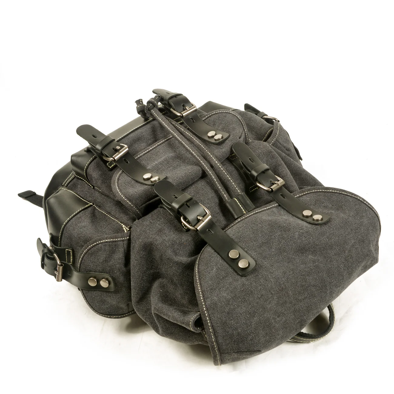 Мужская повседневная студенческая сумка на плечо большой емкости, дорожный рюкзак, холщовая кожаная сумка для скалолазания