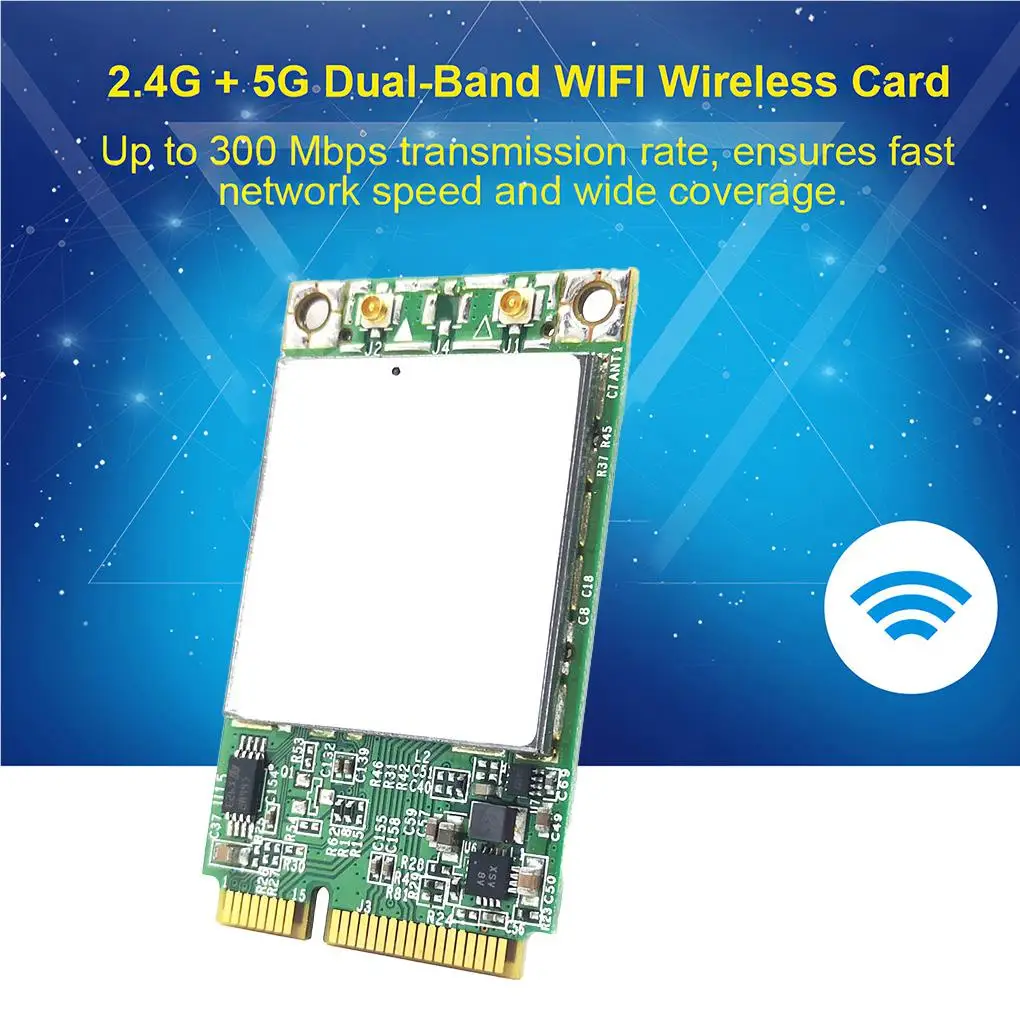 Адаптер беспроводной сетевой карты Двухдиапазонный 2, 4G 5 ГГц Mini PCI-E Ноутбук