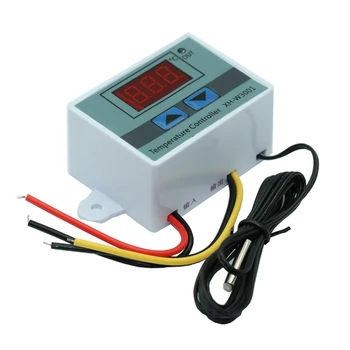 1ШТ 10A 12 В 24 В 220 В Переменного тока Цифровой светодиодный Регулятор Температуры для Arduino Охлаждающий Нагревательный Переключатель Термостат NTC Датчик