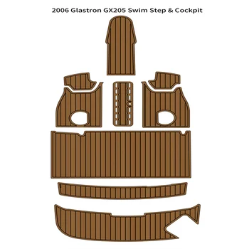 2006 Glastron GX205 Платформа для плавания, Коврик для кокпита, Коврик для пола на палубе из вспененного тика EVA