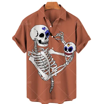 2023 Мужская Приталенная Официальная рубашка Oversize Skeleton для мужчин, Бесплатная доставка, Мужские футболки с Бесплатной доставкой, Белая рубашка, Мужской топ