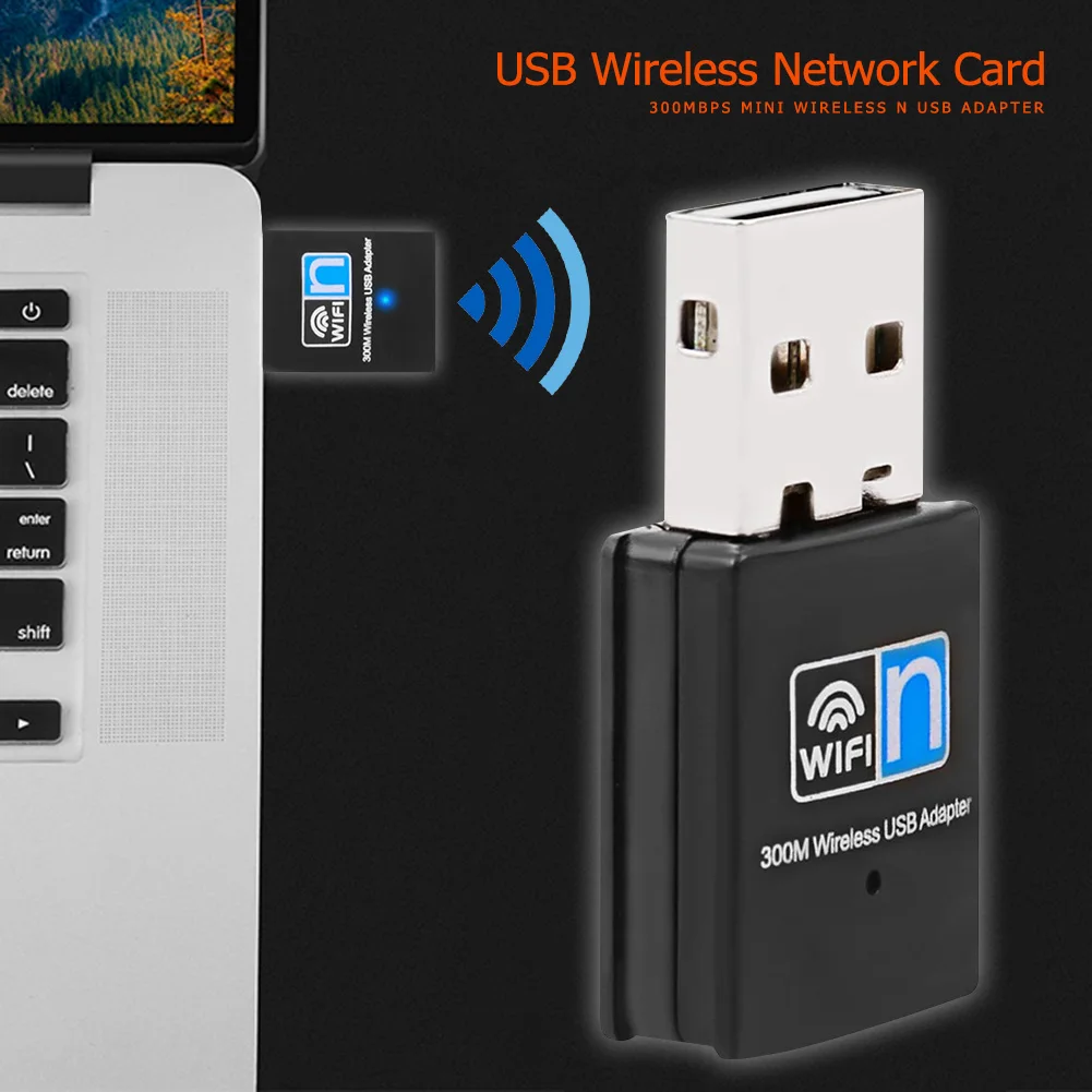 300 Мбит/с USB Wifi Адаптер 2,4 ГГц Антенна Wifi Адаптер Антенна USB Ethernet ПК Wi-Fi Адаптер Lan WiFi Ключ AC Wifi Приемник