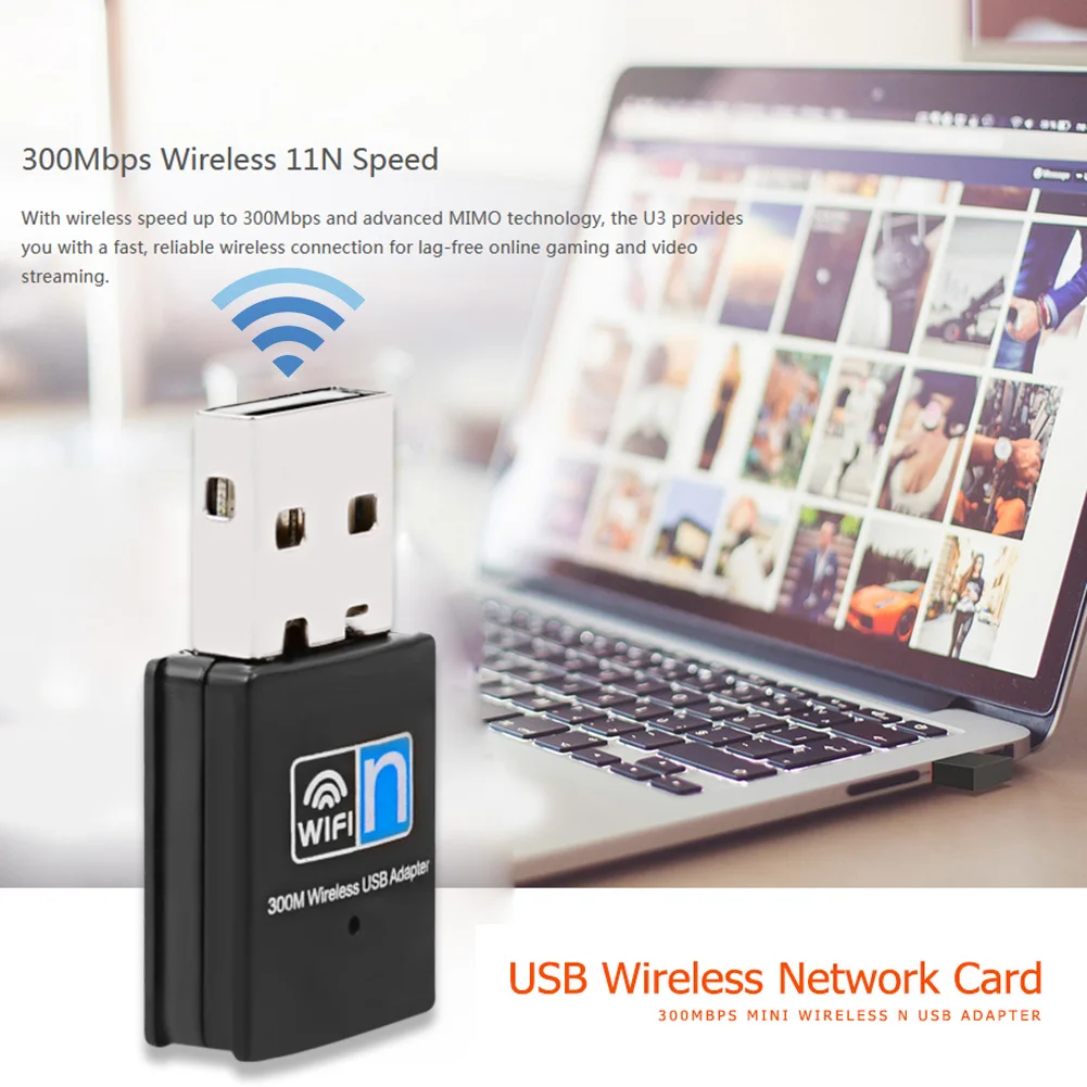 300 Мбит/с USB Wifi Адаптер 2,4 ГГц Антенна Wifi Адаптер Антенна USB Ethernet ПК Wi-Fi Адаптер Lan WiFi Ключ AC Wifi Приемник