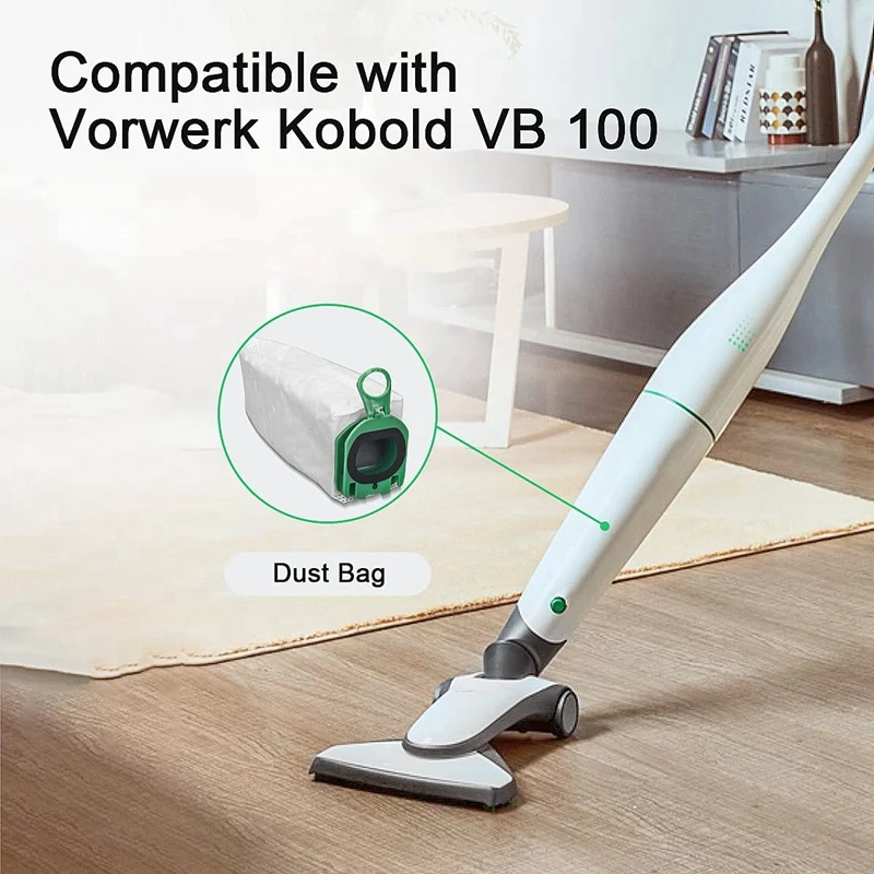 Горячие 10 шт. сменные пакеты для уборки Vorwerk, мешок для пылесоса Kobold VB100, мешки для пыли