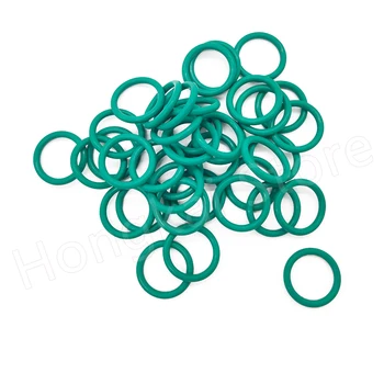 50 шт. уплотнительное кольцо из фторуглерода CS 4 мм * OD 15 мм (FKM), зеленая уплотнительная шайба, маслостойкая