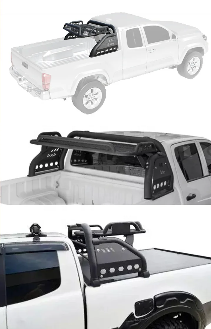 Портальный багажник из углеродистой стали 4x4 для пикапа, Противоспортивная перекладина для защиты от опрокидывания с багажником для Triton L200