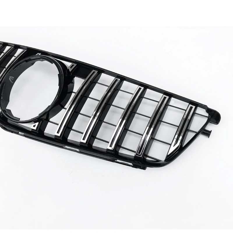 Стиль GTR Черная/серебристая решетка радиатора Подходит для Mercedes Benz C Class W204 2007-2014 Авто