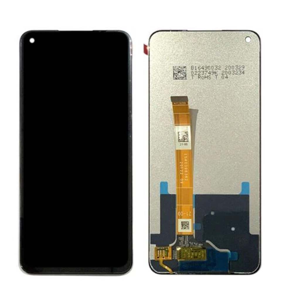 Оригинальный Черный 6,5 дюймов для Oppo Realme 7 5G Global RMX2111 ЖК-дисплей с сенсорным экраном, дигитайзер в сборе, замена