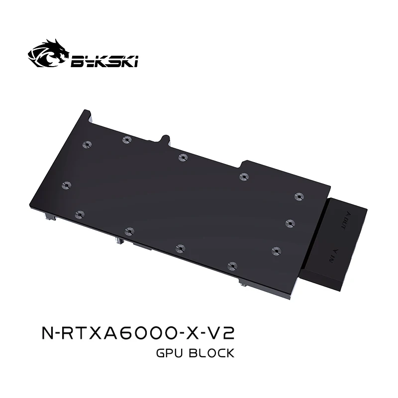 Водяной блок графического процессора Bykski N-RTXA6000-X-V2 Для графических карт Leadtek RTXA6000/ NVIDIA Tesla A40 48G, Жидкостный радиатор VGA