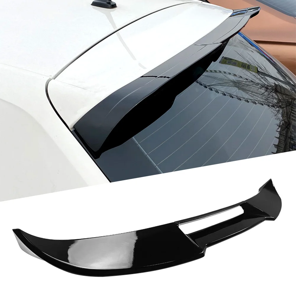 Для Volkswagen VW Polo 2019 2020 20201 Автомобильный задний багажник, спойлер на крыше, окно, крыло, Сплиттер для губ, Отделка для укладки, черный глянец
