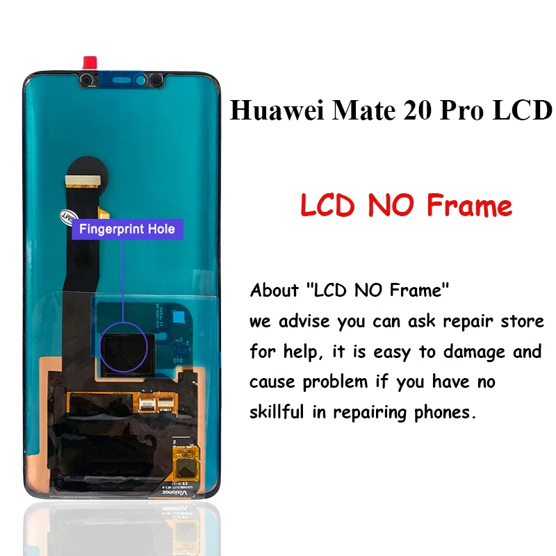 Оригинальный Amoled Для Huawei Mate 20 Pro ЖК-дисплей с Сенсорным экраном Дигитайзер В Сборе Для Huawei LYA-L09 L29 Замена ЖК-дисплея