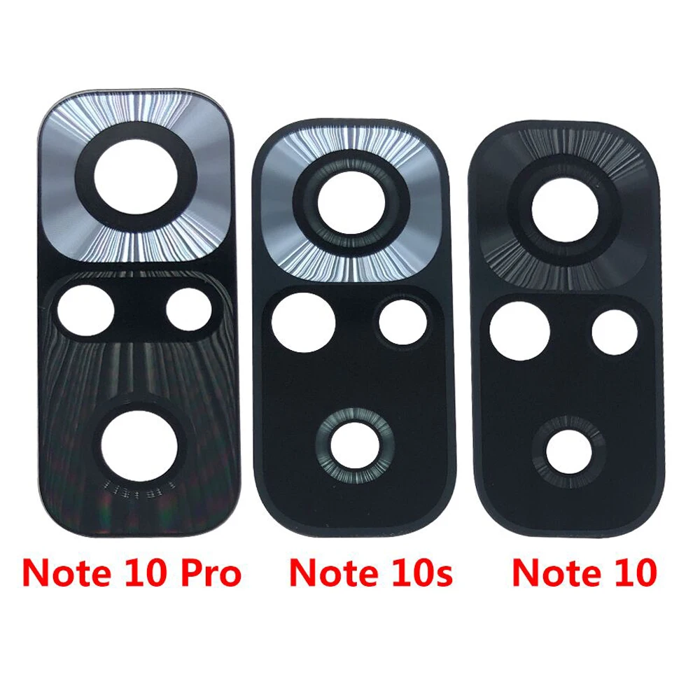 10 шт., оригинальный стеклянный объектив для задней камеры Xiaomi Redmi 10 Note 10 5G 10S 11 11T 10 Pro Plus, стекло для камеры с клеевым покрытием