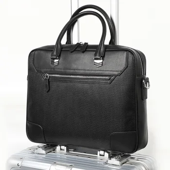 AETOO Мужская сумка из воловьей кожи с головным слоем, кожаная дорожная сумка в горизонтальном стиле, мужская сумка в деловом стиле, сумка через плечо, деловая сумка