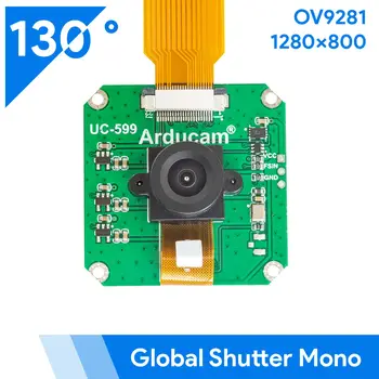 Arducam OV9281 1-мегапиксельный модуль монокамеры Global Shutter NoIR с креплением 130deg M12 для Raspberry Pi
