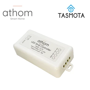 ATHOM Предварительно прошитый Tasmota Высокой мощности WS2811 WS2812B светодиодный адресуемый контроллер полосы света 5V/12V