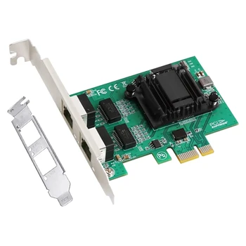AU42 -2-Портовая Гигабитная сетевая карта Pcie 1000M с двумя Портами PCI Express Ethernet-адаптер с сетевой картой 82571EB LAN Для Windows