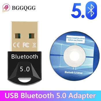 BGGQGG USB Bluetooth 5,0 Адаптер Bluetooth Приемник 5,0 Bluetooth-ключ 5,0 Адаптер для ПК-ноутбука 5,0 передатчик BT