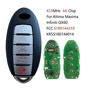 CN027065 S180144310 Умный Дистанционный Автомобильный Ключ 433 МГц PCF7953M 4A Чип Для Altima Maxima Infiniti 2015-2019 KR5S180144014