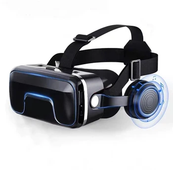 G04EA 7-го поколения, 350-дюймовые Очки виртуальной реальности с увеличенным экраном, Лидер игры в виртуальной реальности 3D, наушники, цифровые очки