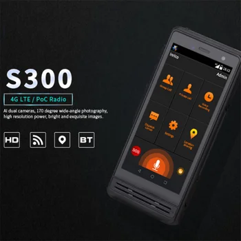 Inrico S300 4G Zello сетевое POC-радио в режиме реального времени PTT WiFi SOS GPS IP67 Android Walkie Talkie с двумя камерами Al