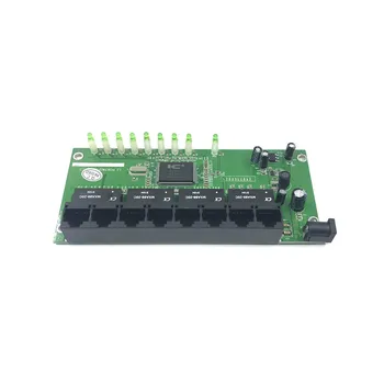 OEM 10/100 Мбит/с RJ45 8-портовый модуль коммутатора Fast Ethernet Lan-Концентратор США ЕС Штекер 5 В Адаптер Питания Сетевой коммутатор материнская плата