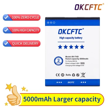 OKCFTC 5000 мАч BV-T4D аккумулятор для Nokia Microsoft Lumia 950 XL CityMan Lumia 940 XL RM-1118 RM-1116 BVT4D