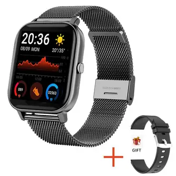 P8 Bluetooth Вызывающие Смарт-Часы Частота сердечных Сокращений Кровяное Давление Цветной Экран Спортивные Смарт-часы H10 1.69 Экран