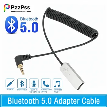 PzzPss BT Aux Bluetooth Адаптер Кабель-ключ Для Автомобиля 3,5 мм Разъем Aux Bluetooth 5,0 4,2 Приемник Динамик Аудио Музыкальный Передатчик