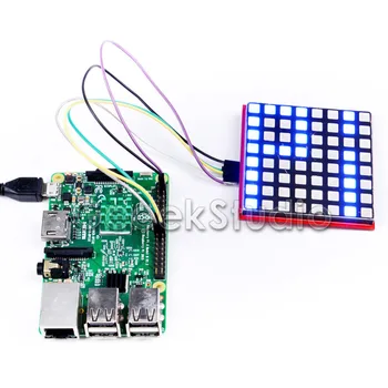 Raspberry Pi RGB светодиодный матричный модуль с чипом 74HC595, поддерживающий протокол SPI, плата расширения светодиодного дисплея для Arduino STM32