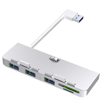 Rocketek Алюминиевый Сплав USB 3,0 Концентратор 3 Порта Адаптер Разветвитель с Устройством чтения карт SD/TF для Компьютера iMac 21,5 27 PRO Slim Unibody