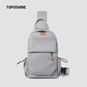 Toposhine Функциональная нагрудная сумка-мессенджер, разъем для наушников, Мужская модная сумка, Женская спортивная сумка для бега, Подростковая сумка на плечо, сумка для телефона