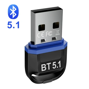 USB Bluetooth 5.1 Адаптер Bluetooth 5.0 Приемник Беспроводной Bluethooth Dongle 4.0 Музыкальный Мини-Передатчик Bluthooth Для ПК Компьютер