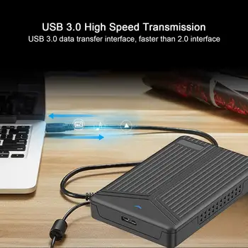USB3.0 SATA HDD Универсальный адаптер Чехол для жесткого диска 2,5-дюймовый Оптический привод С поддержкой 16-скоростной записи DVD Чехол для жесткого диска