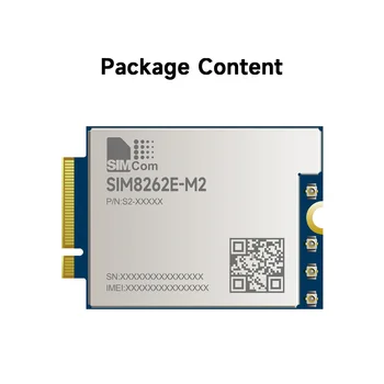 Waveshare SIM8262E-M2 SIMCom Оригинальный 5G Модуль M.2 Форм-фактор Qualcomm Snapdragon X62 SIMCom 5G Модуль Sub-6G Модуль