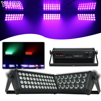 YUER New DJ 24X4 Вт 48X2 Вт LED PAR Light/диско-светильник RGBW par DMX512 Strobe LED wash light сценический эффект барное оборудование танцпол
