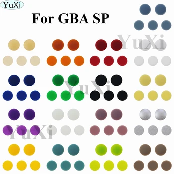 YuXi 10 компл. Для замены винтовой заглушки Nintend GBA SP, светящаяся резиновая накладка для ремонта корпуса Gameboy Advance SP