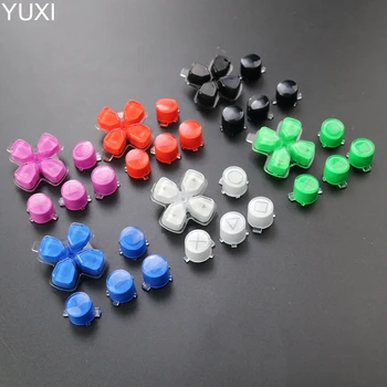 YUXI 2/5/10 компл. Сменных пластиковых кнопок с кристаллами ABXY D Pad Driection Key Kit для контроллера PS5