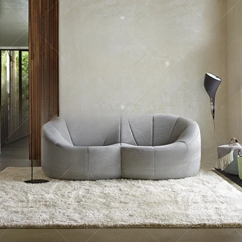 Американский легкий роскошный тканевый диван, двуспальное сиденье, Европейский дизайнерский диван, для одного человека, простой современный, минималистичный маленький диван