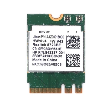 Беспроводной адаптер для Wi-Fi-карты Realtek RTL8723BE 802.11n, совместимой с Bluetooth 4.0 NGFF-картой SPS 843338-001 300 Мбит/с